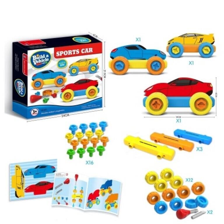 Build a Vehicle Sports Car Thinking Kit,