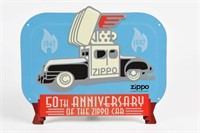1997 ZIPPO 50TH ANNIVERSARY ZIPPO CAR S/S  SIGN