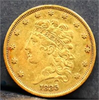 1835 $5 gold coin