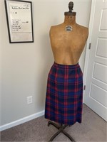 Vtg Pendleton Plaid Skirt