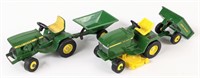 1/16 Ertl John Deere Garden Tractors w/ Carts
