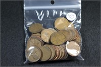 Bag Lot - Mixed Date Roll of Wheat Cents
