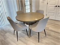5PC DINING TABLE & CHAIRS