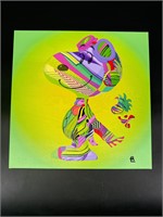 SNOOPY ARCHIVAL PIGMENT ON CANVAS 2023 14X14 INCH