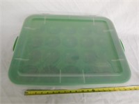 Sterilite Ornament Storage Case Green 20 Slots