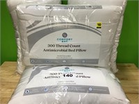 Comfort Bay Antimicrobial Bed Pillow lot of 4