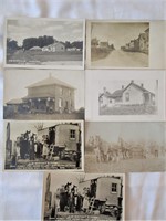7 Antique Post Cards of Homes