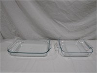 2 Pyrex Baking Dishes Left Is 13" x 9"