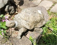 11" concrete turtle