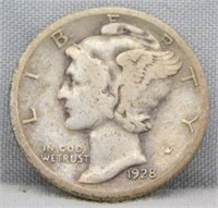 1928-S Mercury Dime.