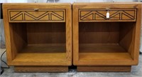 Pair of Kimball Hospitality Oak End Tables
