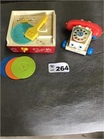FISHER PRICE RECORD PLAYER, TELEPHONE
