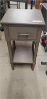 Small brown table with drawer stand
