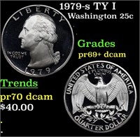 Proof 1979-s TY I Washington Quarter 25c Grades GE