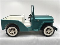 Vintage Metal Tonka Jeep w/ Folding Windshield