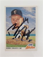 Bobby Thigpen signed baseball card