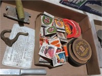 ANTIQUE KITCHEN ITEMS MATCH BOOKS,COASTERS