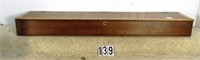 Walnut & oak lift lid counter top tool box,