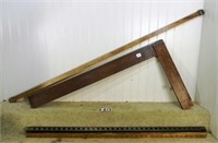 4 – Various wooden measuring devices: 33 1/2”