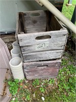 PAIR OF ANTIQUE CRATES