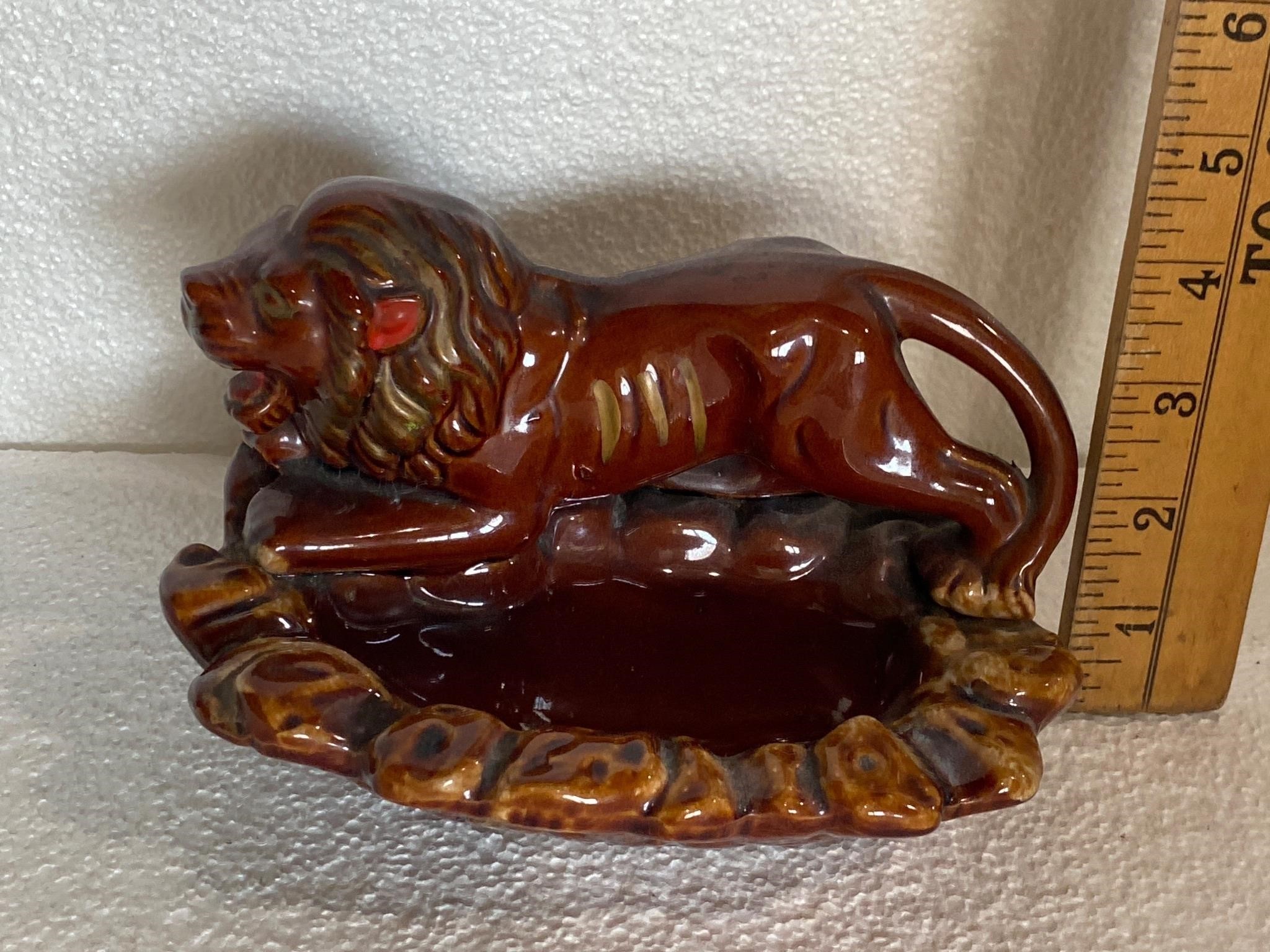 Vintage Lion Ashtray