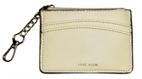 Anne Klein Beige Leather Coin and Card holder