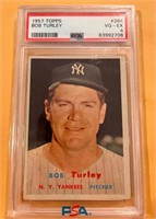 1957 Topps Bob Turley Grade 4 Baseball Card