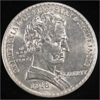 1918 LINCOLN COMMEM HALF DOLLAR CH BU