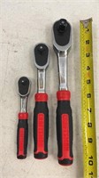 3 Craftsman Ratchets 1/4, 3/8, 1/2