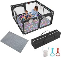 EAQ Baby Playpen with Mat,59''*59''Large Baby