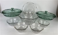 Floral Glass Bakeware & Berry Bowl Set