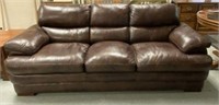 Brown Leather Sofa