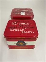 2 tins of 25 Winston Cup metal collector cards