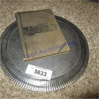 HARD COVERED BOOK & PLATE