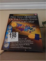STATE QUARTERS COLLECTOR'S MAP *COMPLETED W/