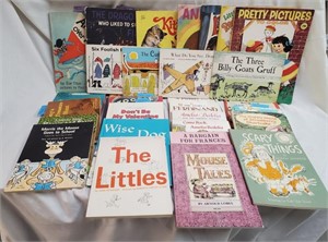 Vintage Children's Books & Rack