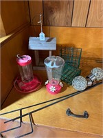 bird feeders, humming bird feeder, outside items