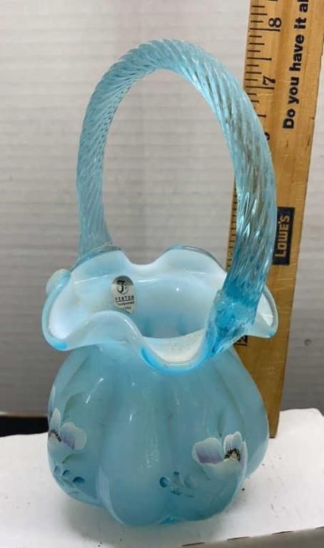 Fenton handpainted signed