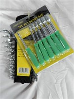 NEW 12 PC. SAE COMBINATION WRENCH SET &