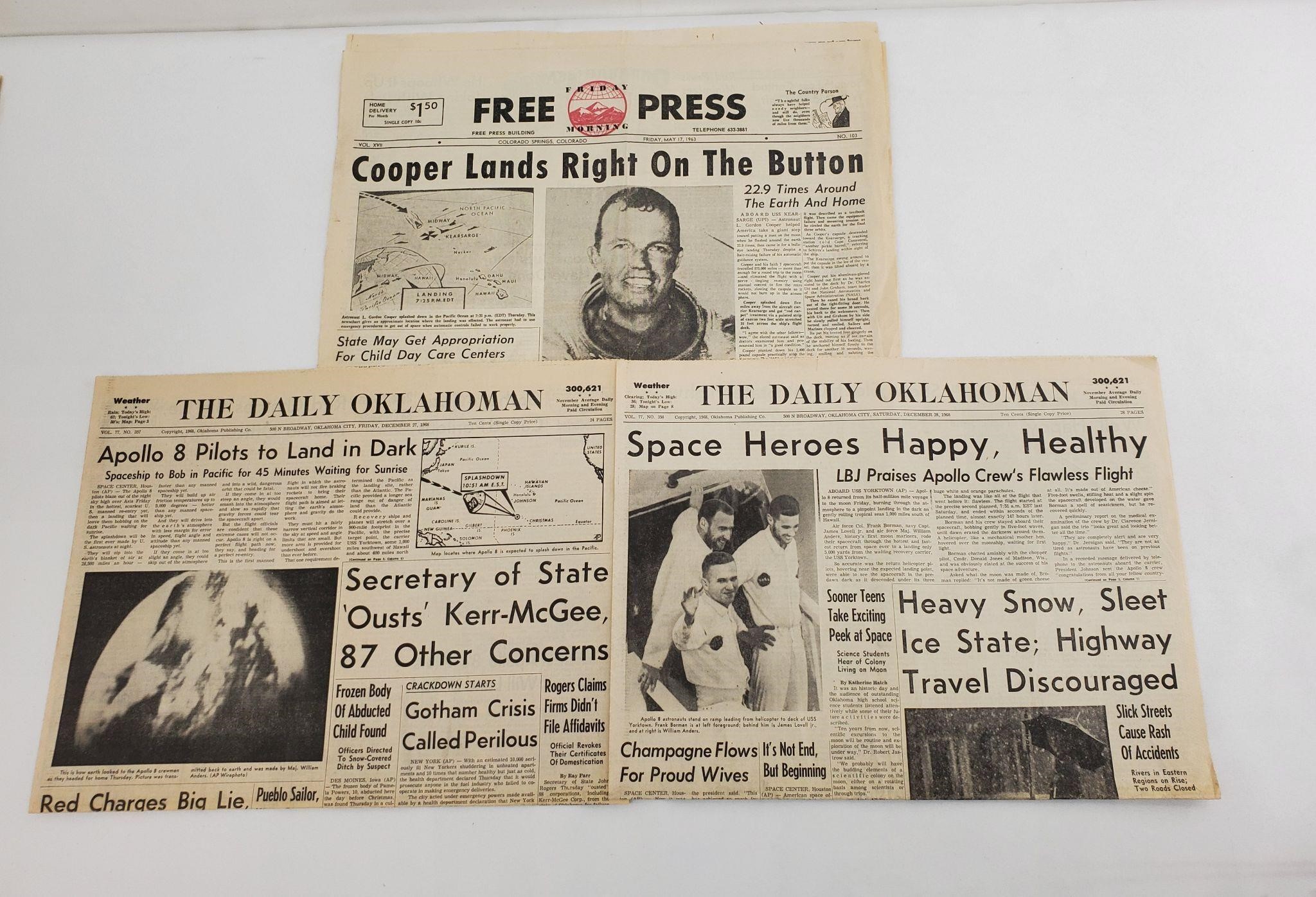 Space News Vintage Newspapers