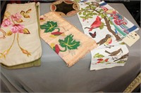 Vintage embroidery, fabrics