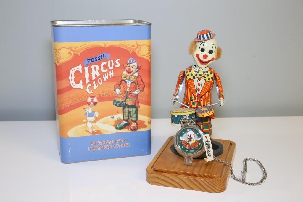 Fossil Circus Clown Toy & Watch