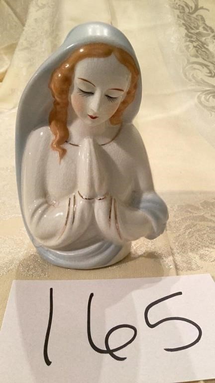 Vintage Praying Madonna Virgin Mary Planter