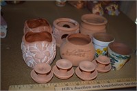Lot of Flower Pots & Candle Holders