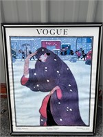 Vintage Framed Vintage Vogue Poster