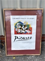 Framed Picasso Advertising Poster