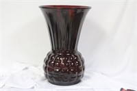 A Ruby Red Glass Vase