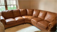 3 Piece Sectional Genuine Leather