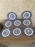 Blue willow saucers