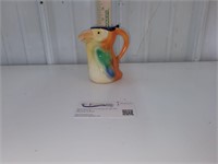 Czechoslovakian porcelain cream pitcher toucan